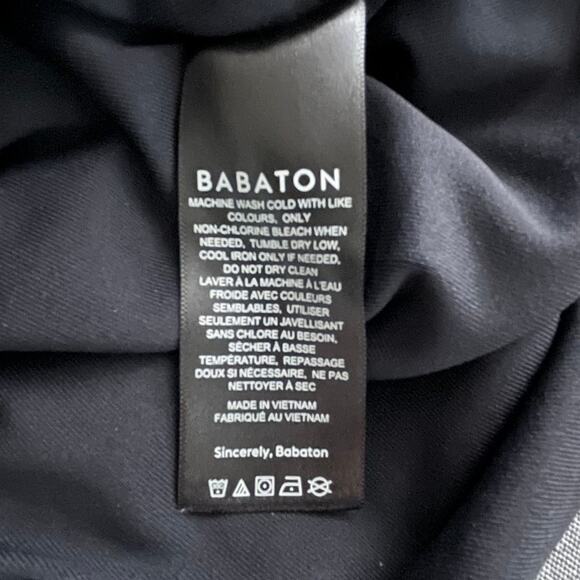 Babaton Black Contour Ruched Covet Short Sleeve Mini Bodycon T-Shirt Dress Small - Picture 8 of 11